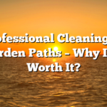 Professional Cleaning of Garden Paths – Why Is It Worth It?