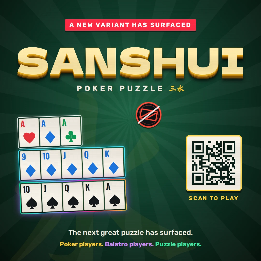 Help me challenge the speedrunning community with “Sanshui: Poker Puzzle”.